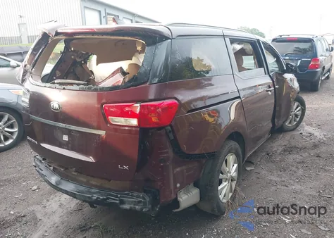 2015 Kia Sedona Lx z USA, uszkodzony, nr VIN KNDMB5C18F6024162